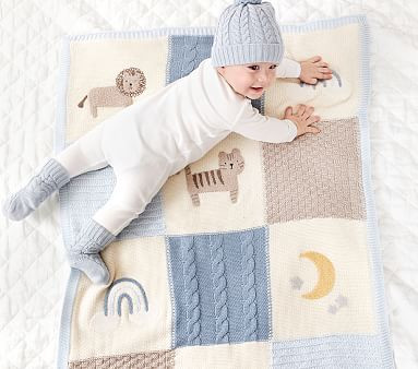 Heirloom Lion Baby Blanket | Pottery Barn Kids
