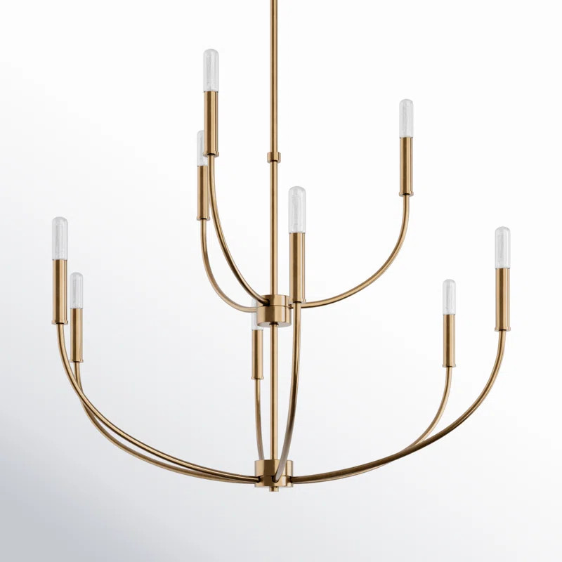 Kendrey 9 Light Metal Dimmable Chandelier | Joss & Main