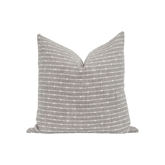 Zinc Woven Pillow Cover Chunky Stripe Woven Pillow Cover 16 - Etsy | Etsy (US)