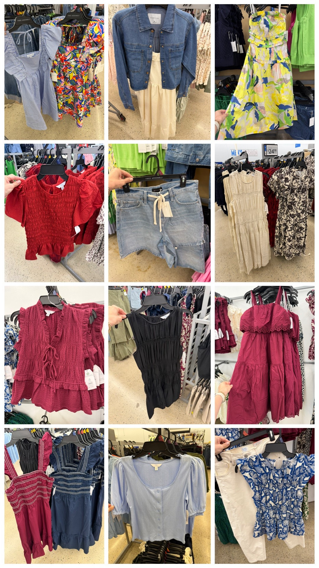 Thanks, it’s Walmart! Fashion finds I loved lately including the prettiest new sundresses, shorts with tie detail (I got them!), smocked dress and shirt dress (also grabbed both of those, scroll back to see the try on!). #walmartfashion