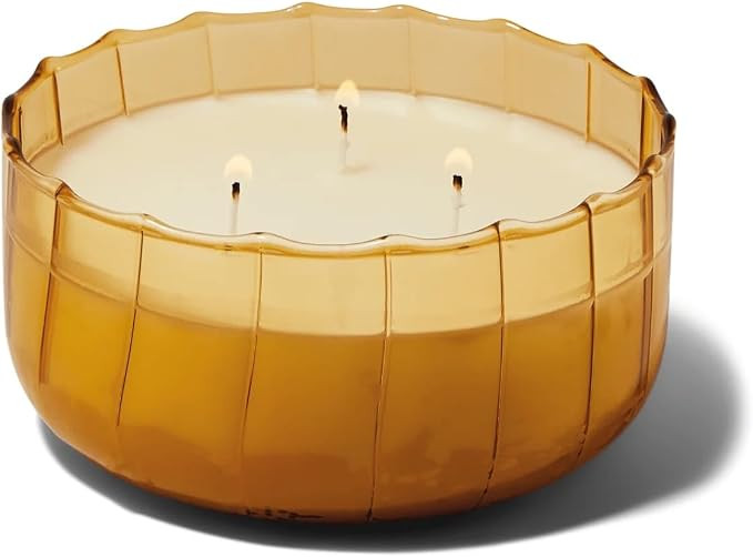 Paddywax Scented Candles Vintage Style Ripple Hand Blown Glass Collection Luxury Artisan Candle, ... | Amazon (US)