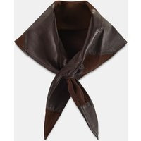 Zara - Combined 100% Leather Split Suede Bandana - Brown - M - Woman | Zara UK