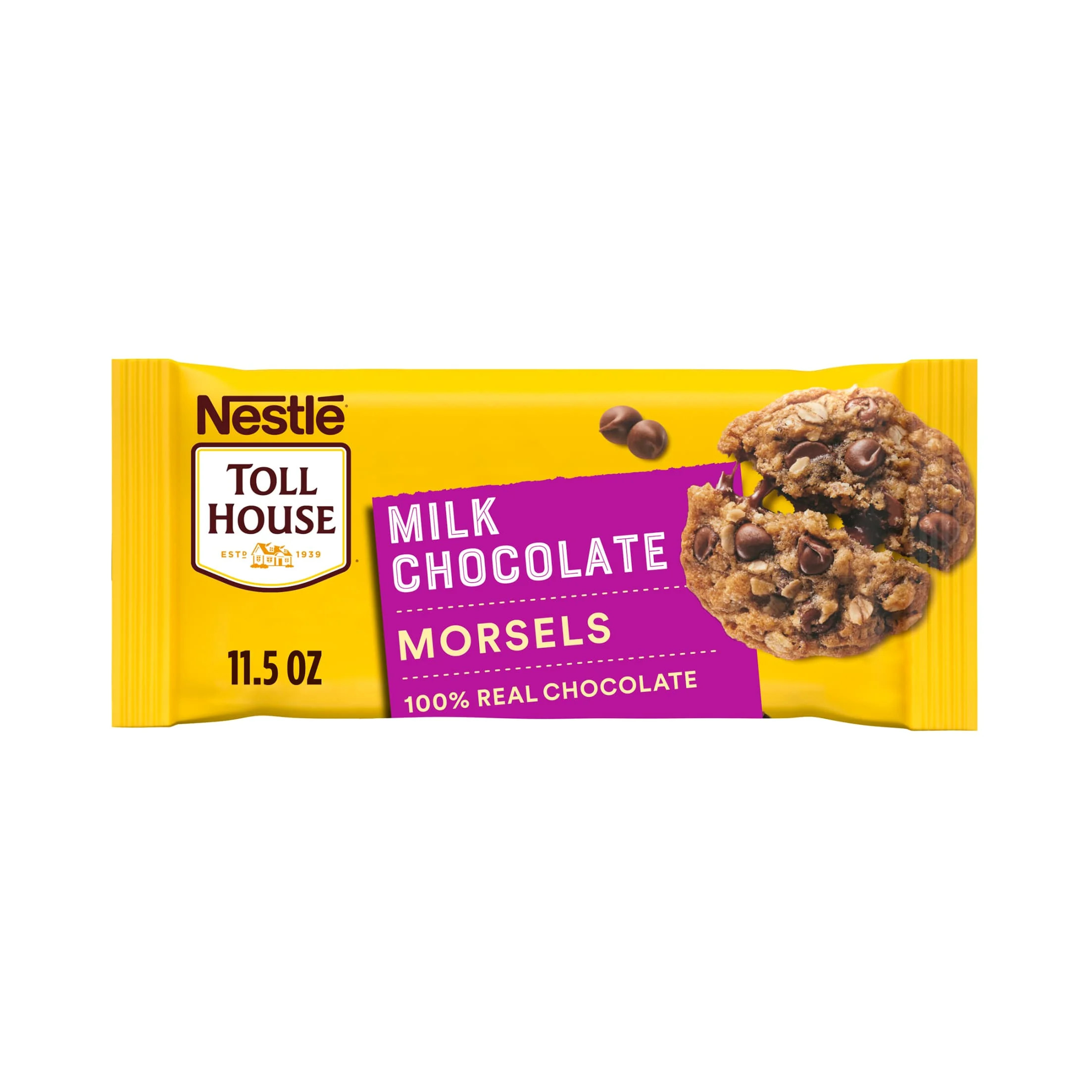 Nestle Toll House Milk Chocolate Regular Baking Chips, 11.5 oz Bag | Walmart (US)