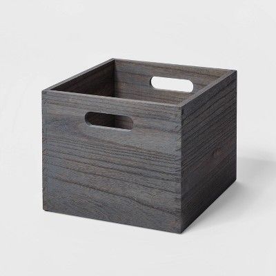 Small Decorative Light Wood Crate - Brightroom™ | Target