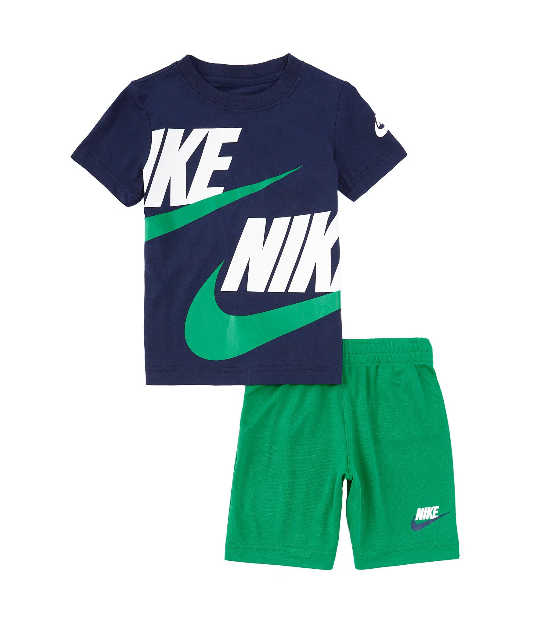 Little Boys 2T-7 Split Futura Short Sleeve Jersey T-Shirt & Tricot Shorts Set | Dillard's