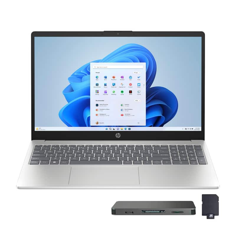 HP - 15.6" Full HD Touch-Screen Laptop - AMD Ryzen 5 7520U 2023 - 8GB Memory - 1TB SSD - Natural Silver | Best Buy U.S.