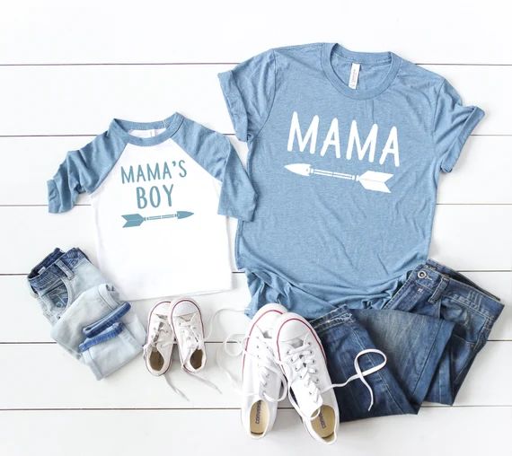 Mommy and me matching set, mother and son matching, mama, mama's boy, mommy and me tees, cute mom sh | Etsy (US)