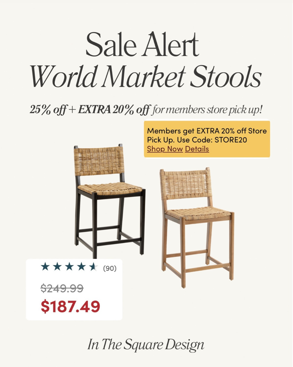 I’ve been eyeing these for so long and finally pulled the trigger with these insane deals right now! Regularly $249.98 now $187.49 PLUS an extra 20% off making them $150 each!! 

#LTKHome #LTKSaleAlert #LTKSummerSales