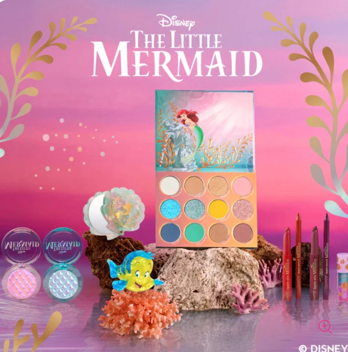 Colorpop Disney Little Mermaid Makeup!  Get the whole collection, or grab a few pieces! The choice is yours! 

#disneymakeup #disney #disneytrip #disneyworld #disneyland #disneyaulani #disneycruise 

#LTKBeauty