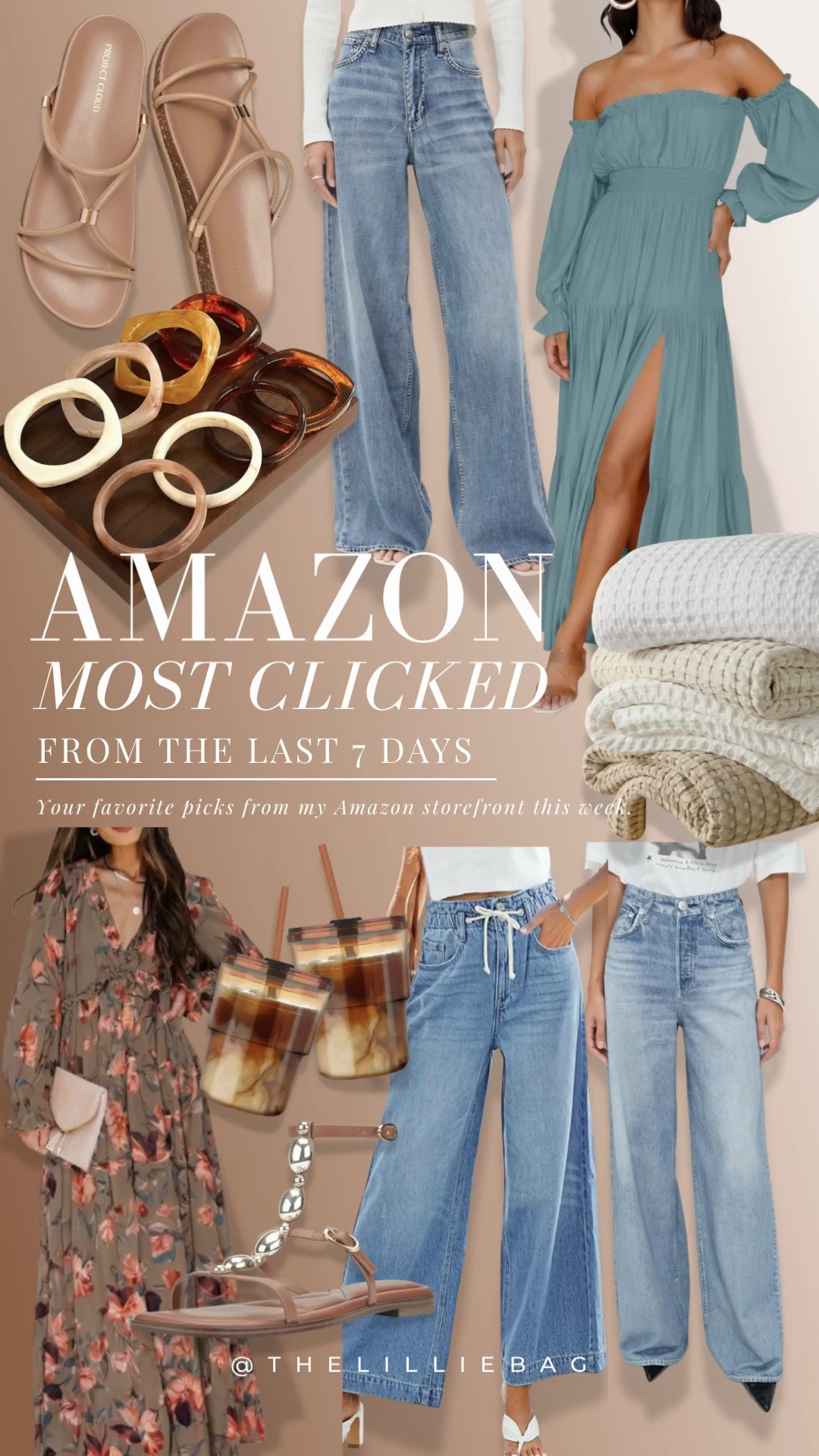 Amazon Most Clicked of the week ✨🤍

These are YOUR favorite picks from my storefront over the last 7 days 🙌🏼 so many good ones!! Think denim, spring dresses, cute sandals, bracelets, and all the fun spring finds you’ve been loving.

Clearly we’re all in our spring refresh era 🌸 everything is so good right now!!

amazon bestsellers, most clicked, amazon finds, spring outfits 2026, denim outfits, spring dresses, sandals, accessories, trending now

#LTKBeauty #LTKSeasonal #LTKHome