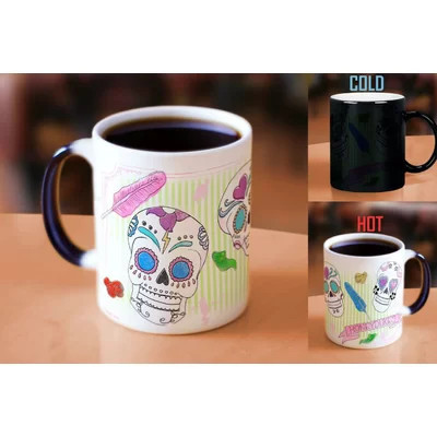 Harry Potter Honeydukes Sugar Skull Morphing Mugs Heat-Changing Drinkware - 11oz | Wayfair North America