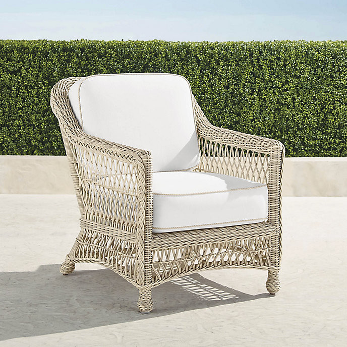 Hampton Lounge Chair in Ivory Finish | Frontgate | Frontgate