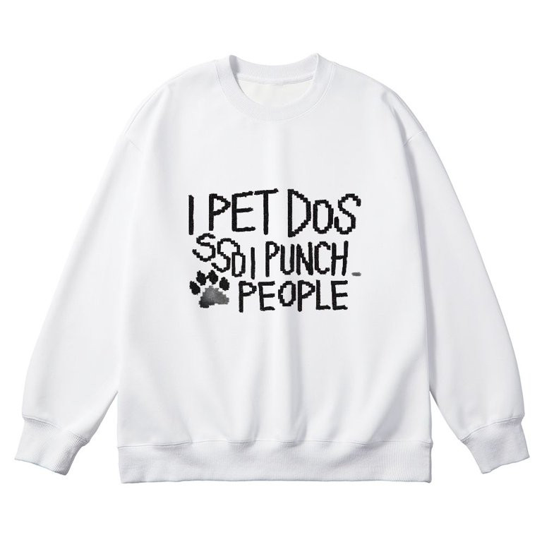 MAXPRESS Dog Mom Sweatshirt Women I Pet Dogs So I Don'T Punch People Sarcastic Letter Printed Pul... | Walmart (US)