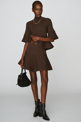 Raglan Ottoman Swing Mini Skirt | Anthropologie (US)