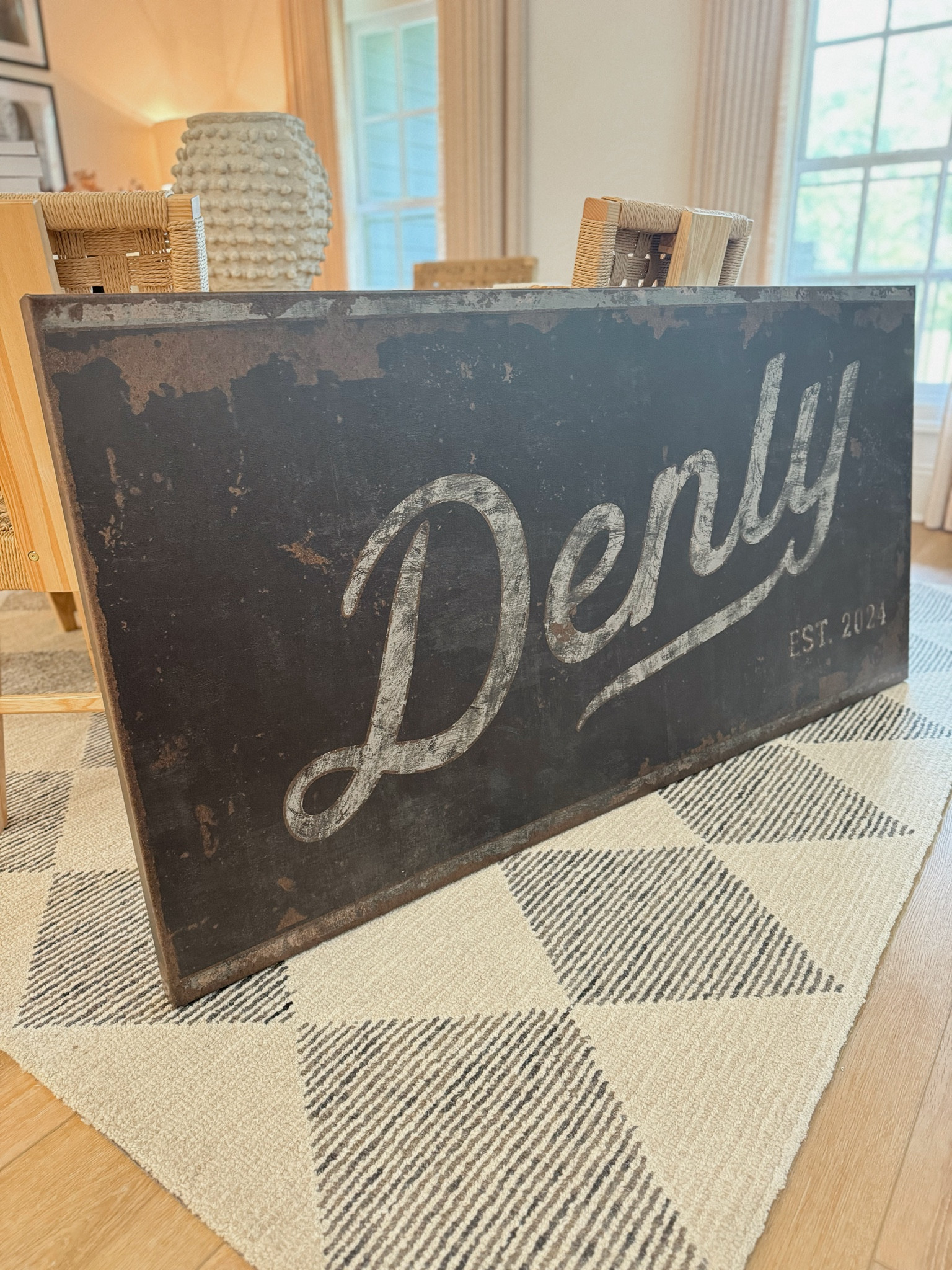 Our new sign🖤😍✨ so perfect! Hung it over our back door & it seriously turned out gorgeous! Custom from Etsy! Also comes in white 🙌🏽

Name sign / small shop / engaged / home / decor / Etsy / Holley Gabrielle / vintage / cozy

#LTKStyleTip #LTKHome