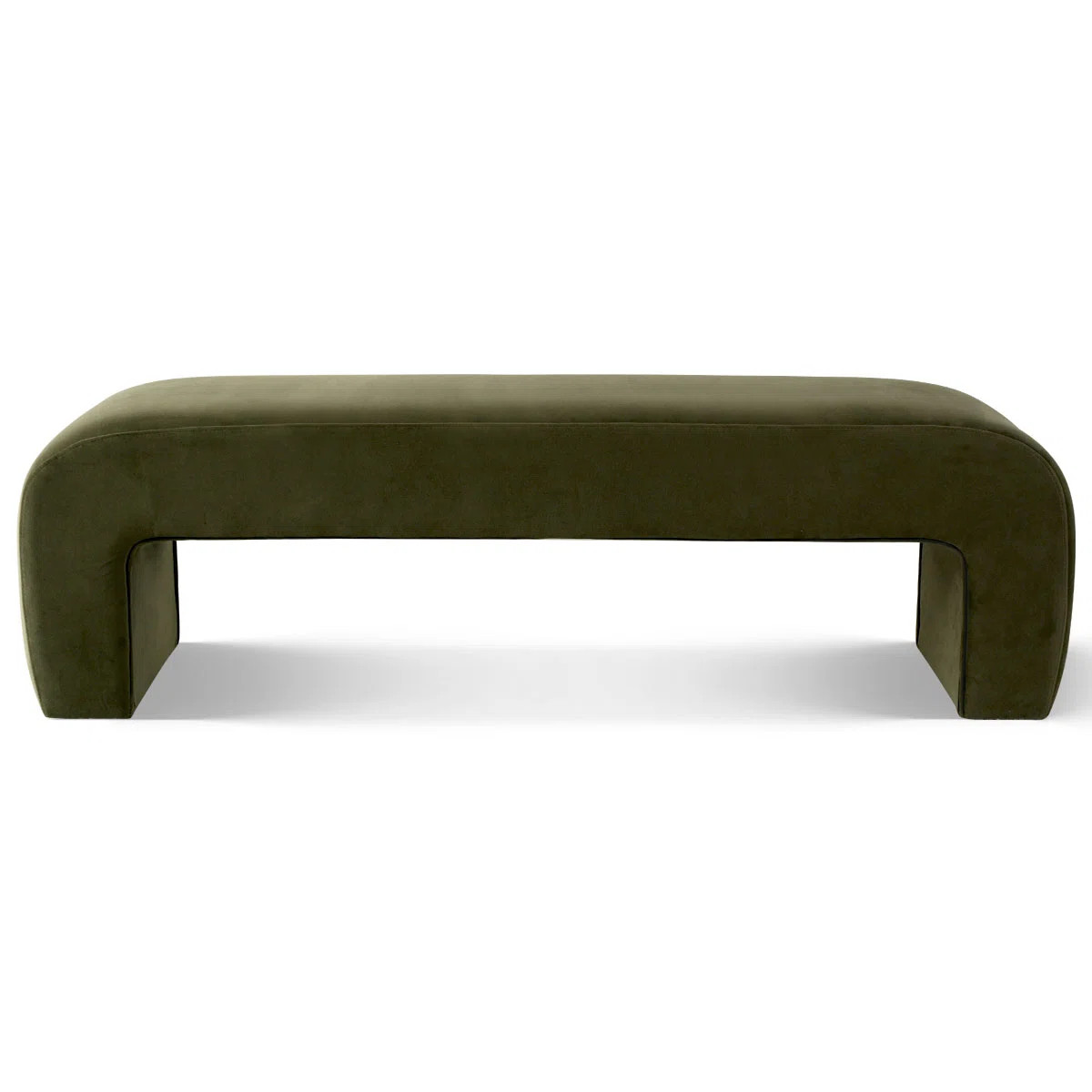Floranda 60" Fully Velvet Upholstered Waterfall Entryway Bedroom Bench | Wayfair North America
