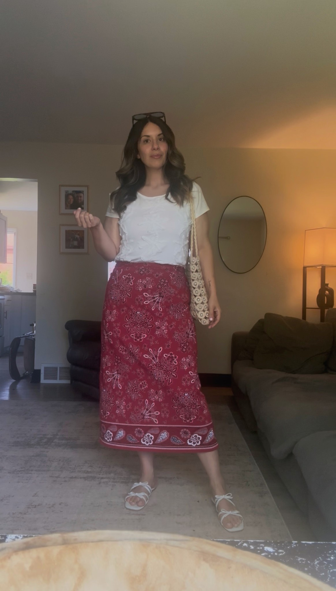 Styling a red skirt ❤️❤️❤️ #getreadywithme #grwm #redskirt #modestfashion #modesty #modest #midsizefashion #midsize 

Linking similar as i did thrift this beauty! 

#LTKStyleTip #LTKMidsize #LTKPlusSize