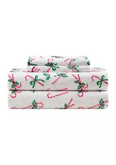 Joyland Candy Canes Printed Sheet Set | Belk