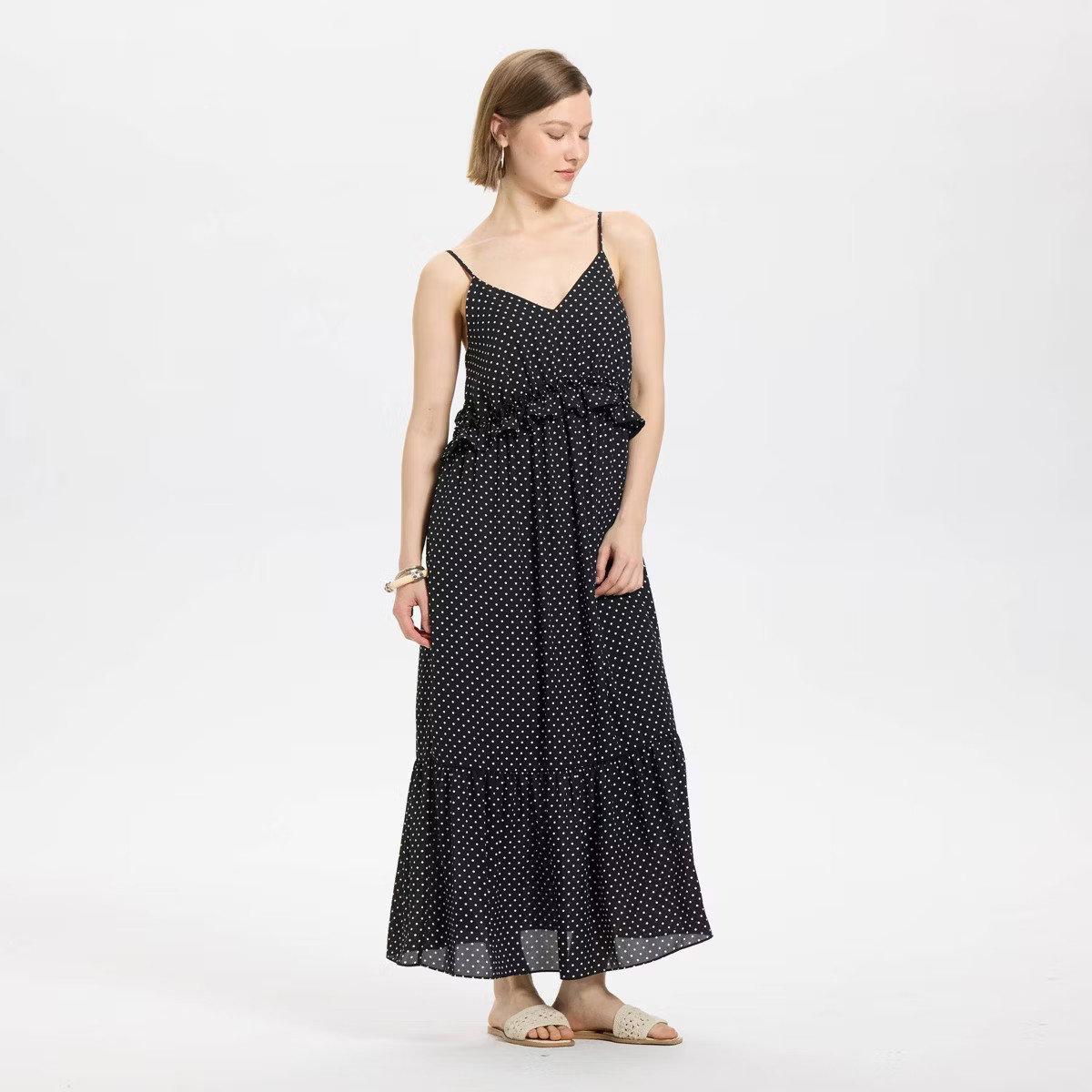 Women's Tiered Midi A-Line Dress - A New Day™ | Target