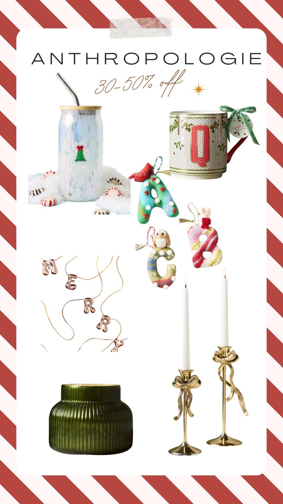 Anthropologie gifts and holiday decor up to 50% off 

#LTKHoliday #LTKCyberWeek #LTKGiftGuide