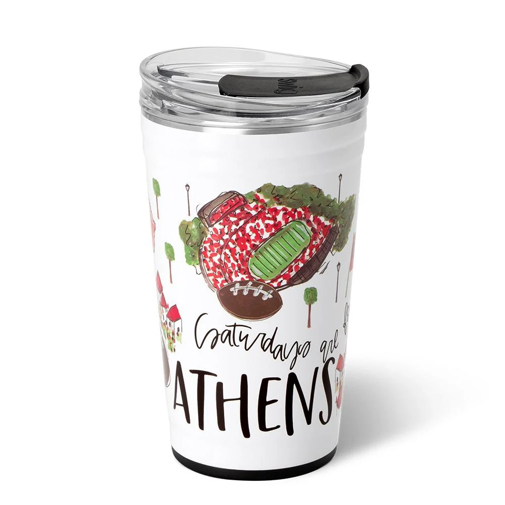 Saturdays In Athens, GA 24oz Party Cup - Swig Life | Swig Life