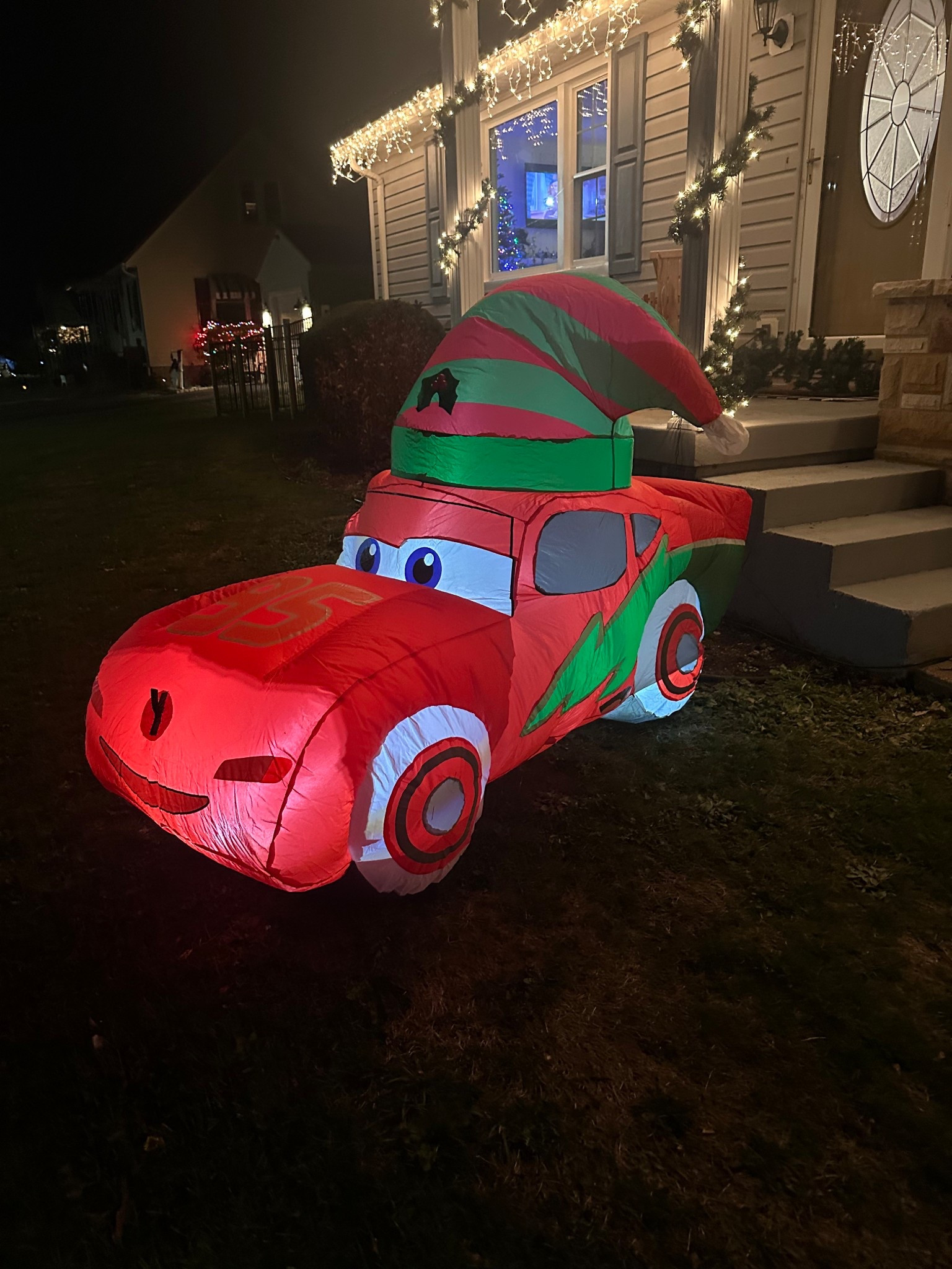 Lightning McQueen Christmas yard inflatable… the things we do for our kids 😆 

#LTKSeasonal #LTKHoliday #LTKKids