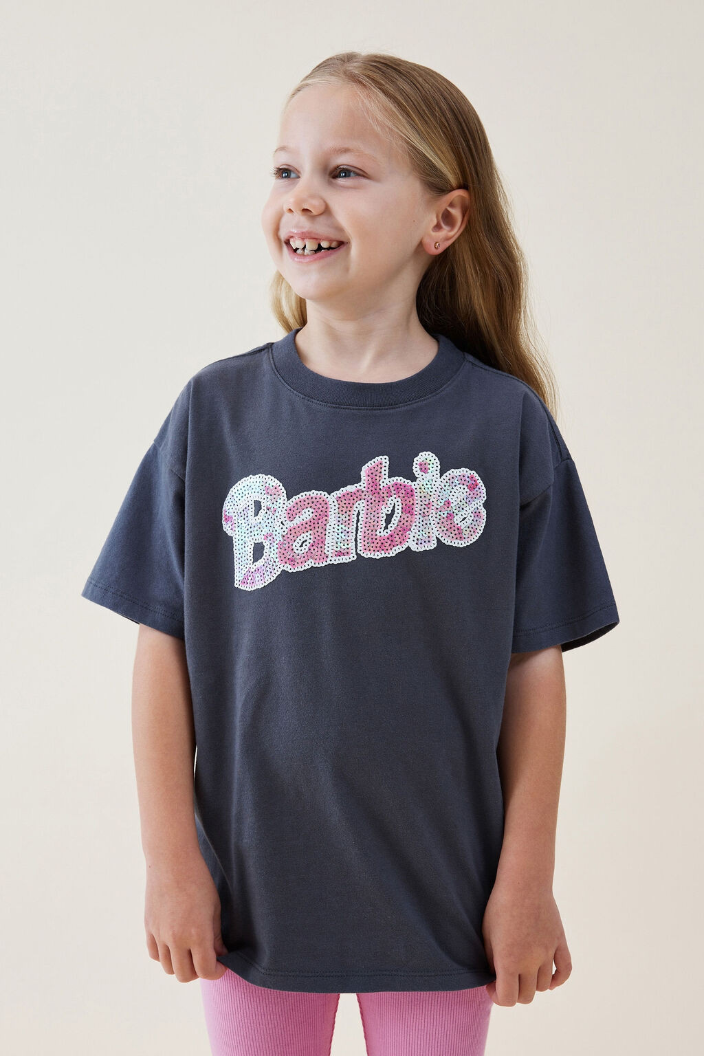 Barbie Drop Shoulder Short Sleeve Tee | Cotton On (US)
