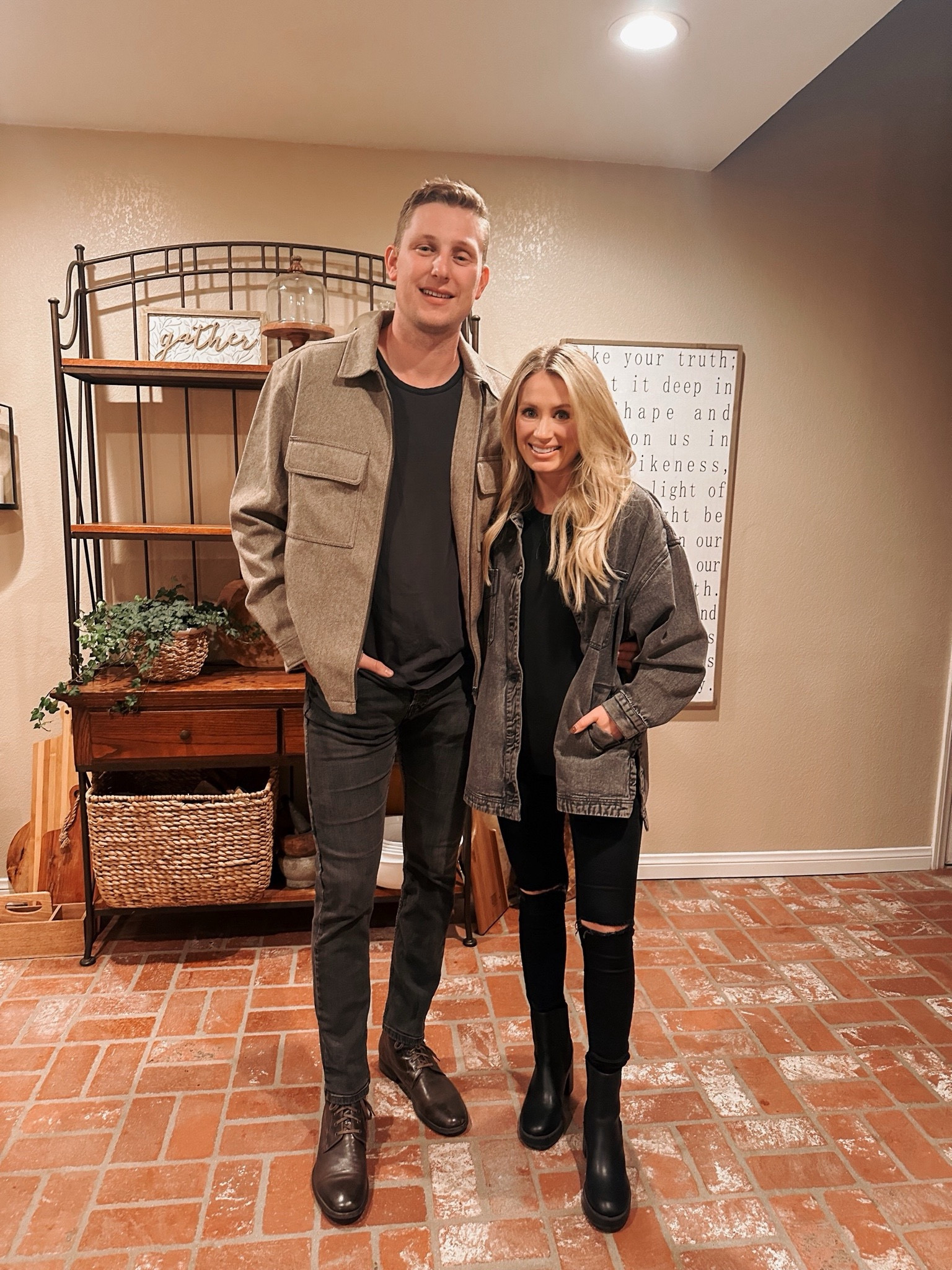 My jacket is Free People so a little pricier, but sooo worth it. I wear it with everything!! I’m in the XS and it fits oversized.

Jordan’s jacket is from H&M last year so I found a similar one from there, and I linked his favorite five pack of lululemon tees that he wears just about every day  He wears XXL! 

His boots are the To Boot New York ones and super pricey so I linked two other similar ones! 

#winterfashion #datenight #nordstrom #jeans #boots 

#LTKshoecrush #LTKsalealert #LTKstyletip