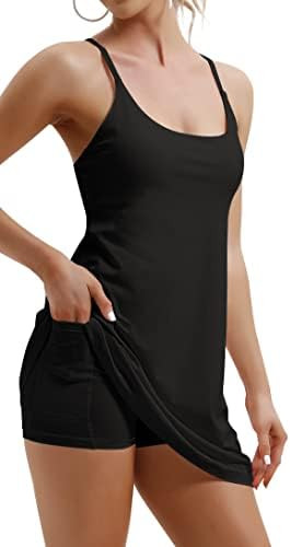 IUGA Women Tennis Dress Workout Dress Exercise Dress with Built-in Bras & Shorts Golf Athletic Dr... | Amazon (US)