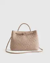 Italian Leather Handwoven Satchel | Quince