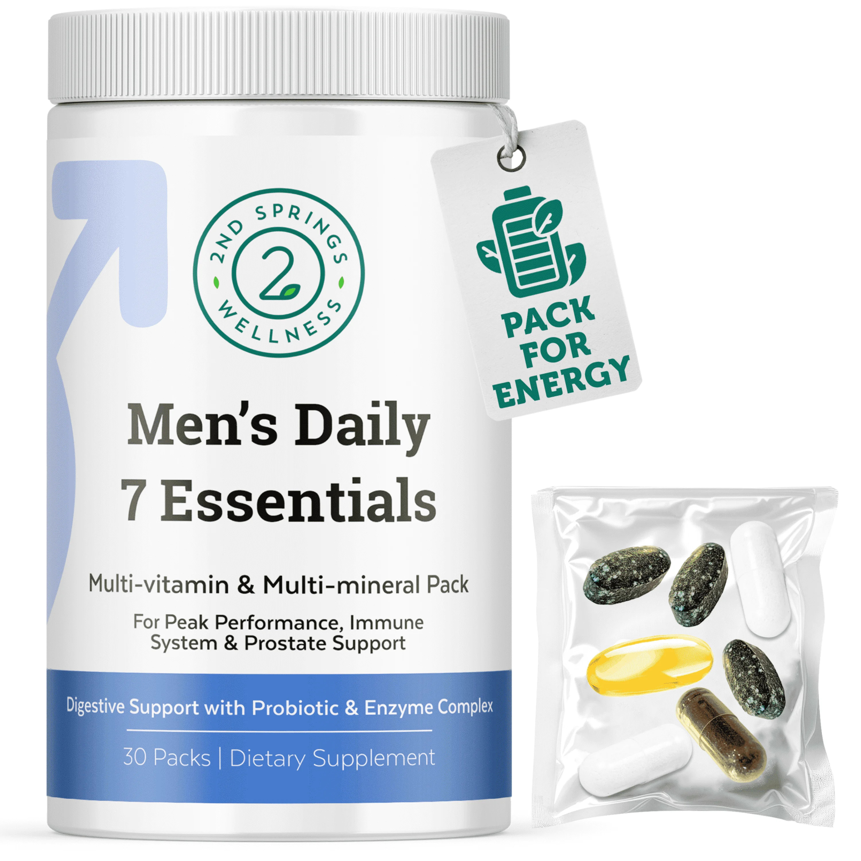 Men's Daily 7 Essentials Vitamin Pack - Walmart.com | Walmart (US)
