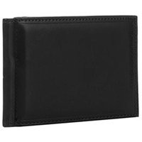 Black 3 Fold Money Clip Wallet | Debenhams UK