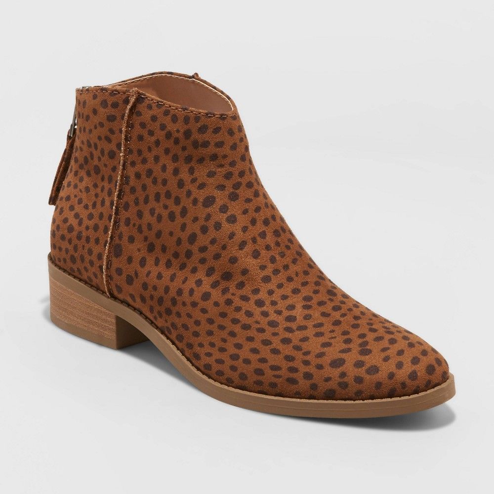 Women's Emma Leopard Print Ankle Bootie - Universal Thread™ | Target