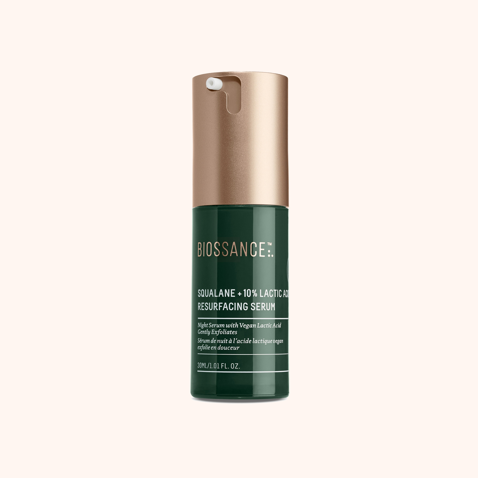 Squalane + 10% Lactic Acid Resurfacing Serum | Biossance | Biossance US