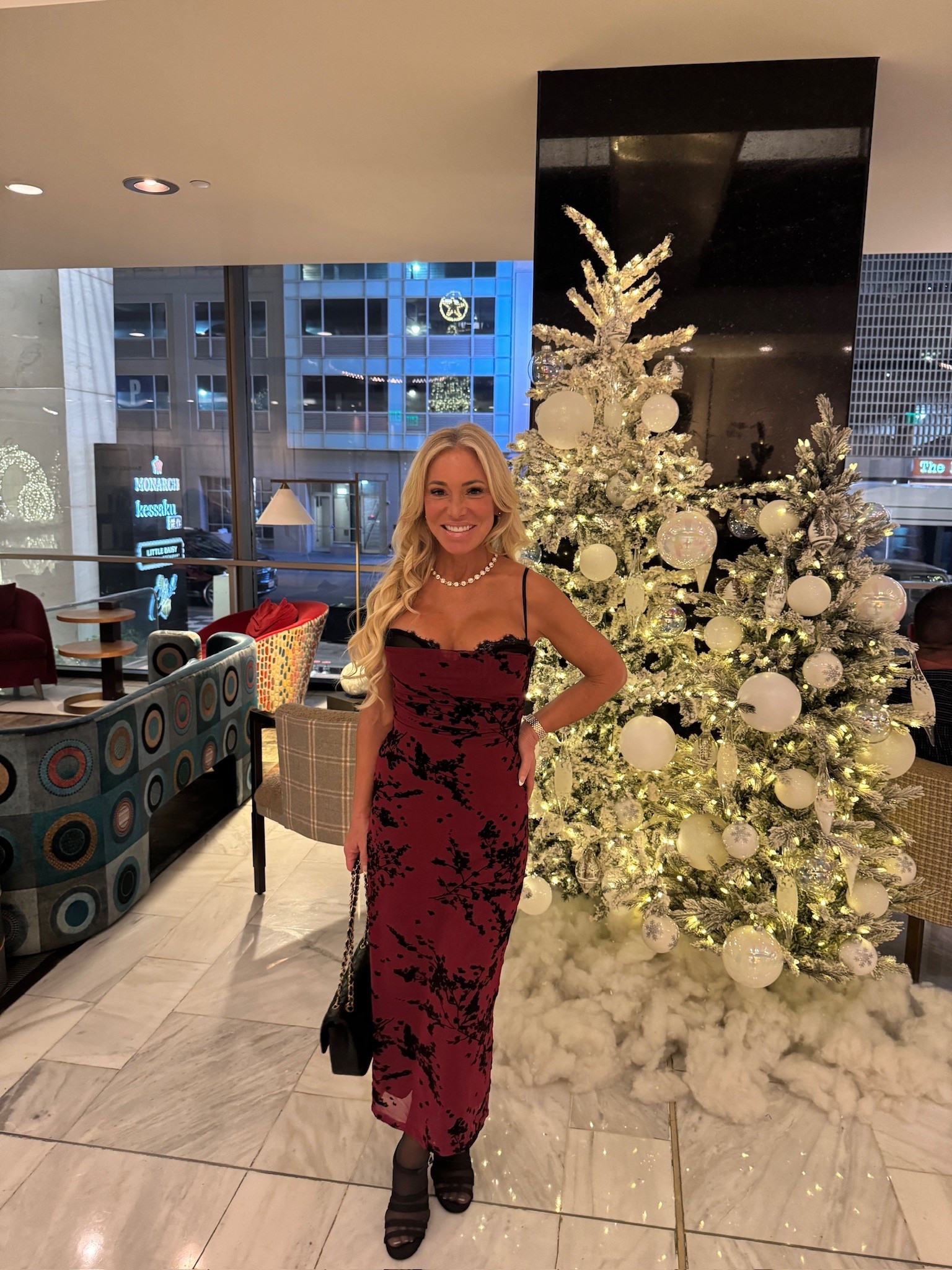 Merry Christmas! 💖✨

#christmas #ootd #christmasdress

#LTKHoliday #LTKOver40 #LTKootd