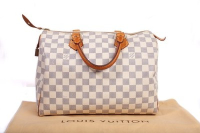 Authentic Louis Vuitton Damier Azur Canvas Speedy 30" | eBay US