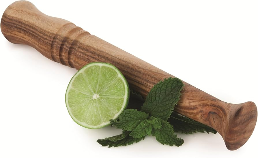 Twine Acacia Wood Mojito Muddler for Cocktails with Jute Storage Pouch, Bar Accessories, Cocktail... | Amazon (US)