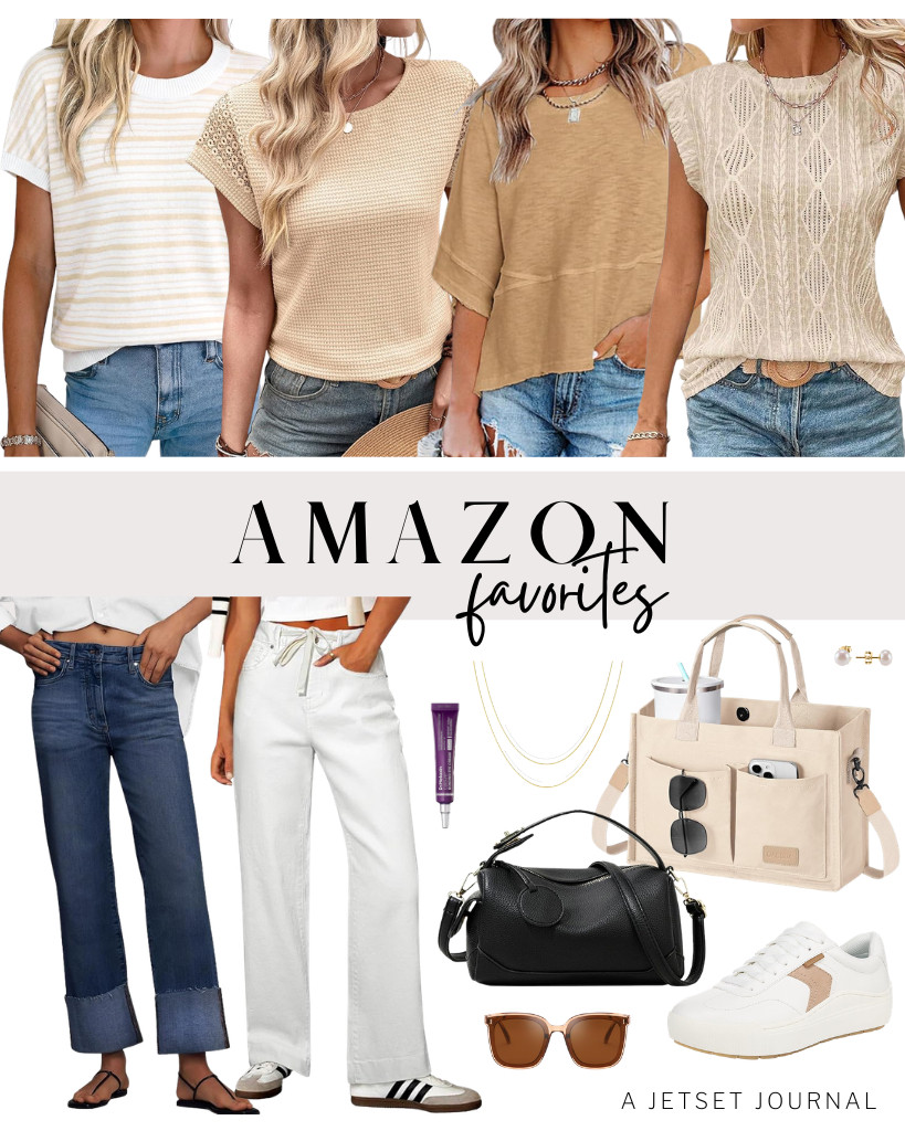 Currently obsessed with my latest Amazon Favorites! This cozy crewneck top from Sovelen looks great when paired with stretchy wide-leg jeans from KUNMI. These retro Dr. Scholl’s lace-up sneakers are perfect for outdoor activities or travel. Complete the look with these pearl stud earrings from PAVOI.

#LTKSeasonal #LTKSaleAlert #LTKTravel 

 