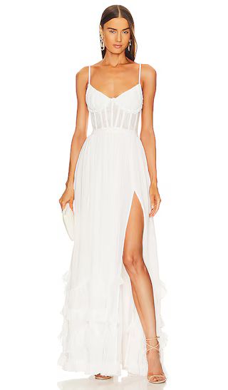 Carmen Gown in White | Revolve Clothing (Global)