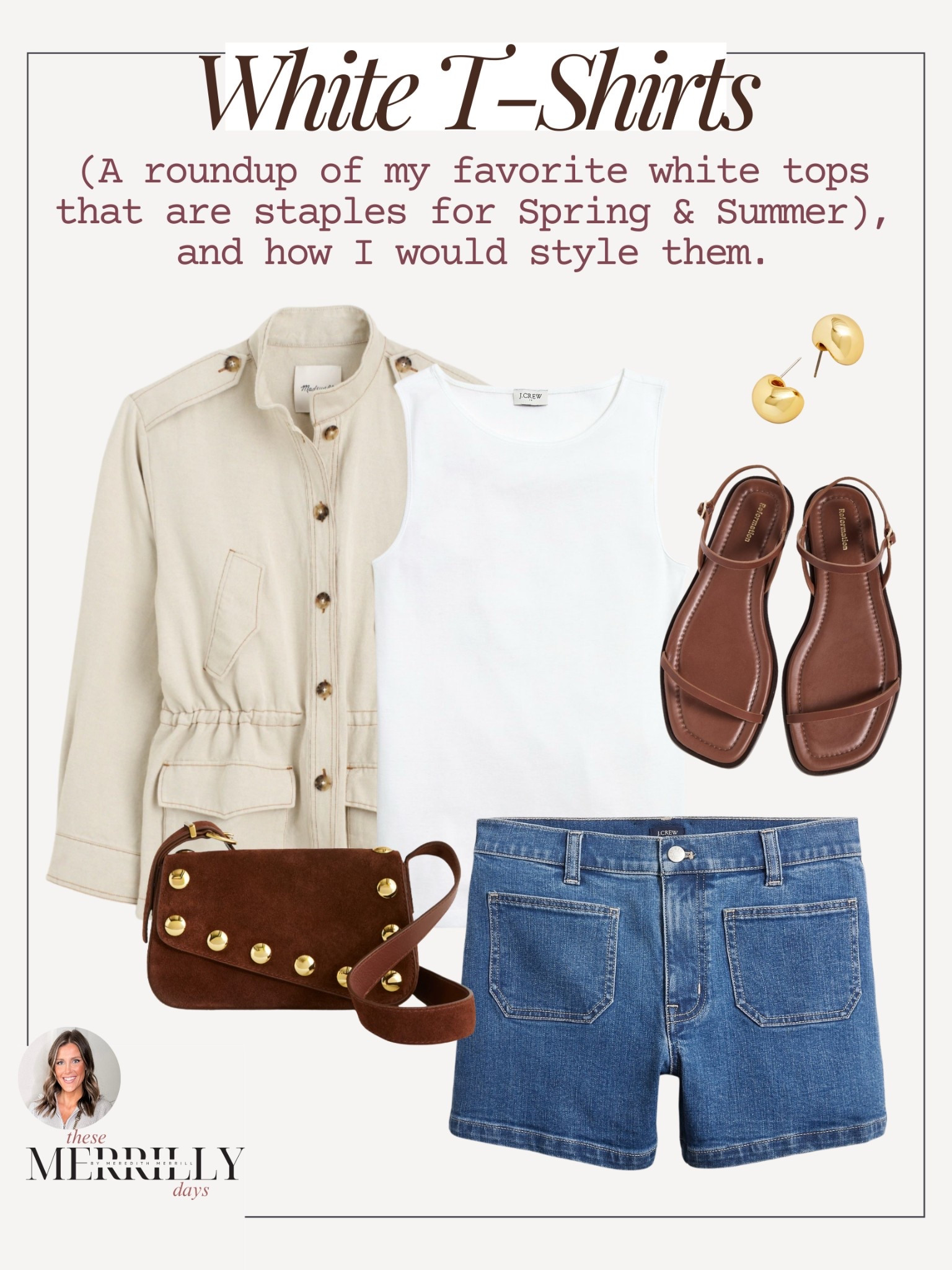 Neutral utility jacket / casual spring outfit / sailor shorts / front pocket denim shorts / suede crossbody bag 

#LTKFindsUnder100 #LTKFindsUnder50 #LTKItBag