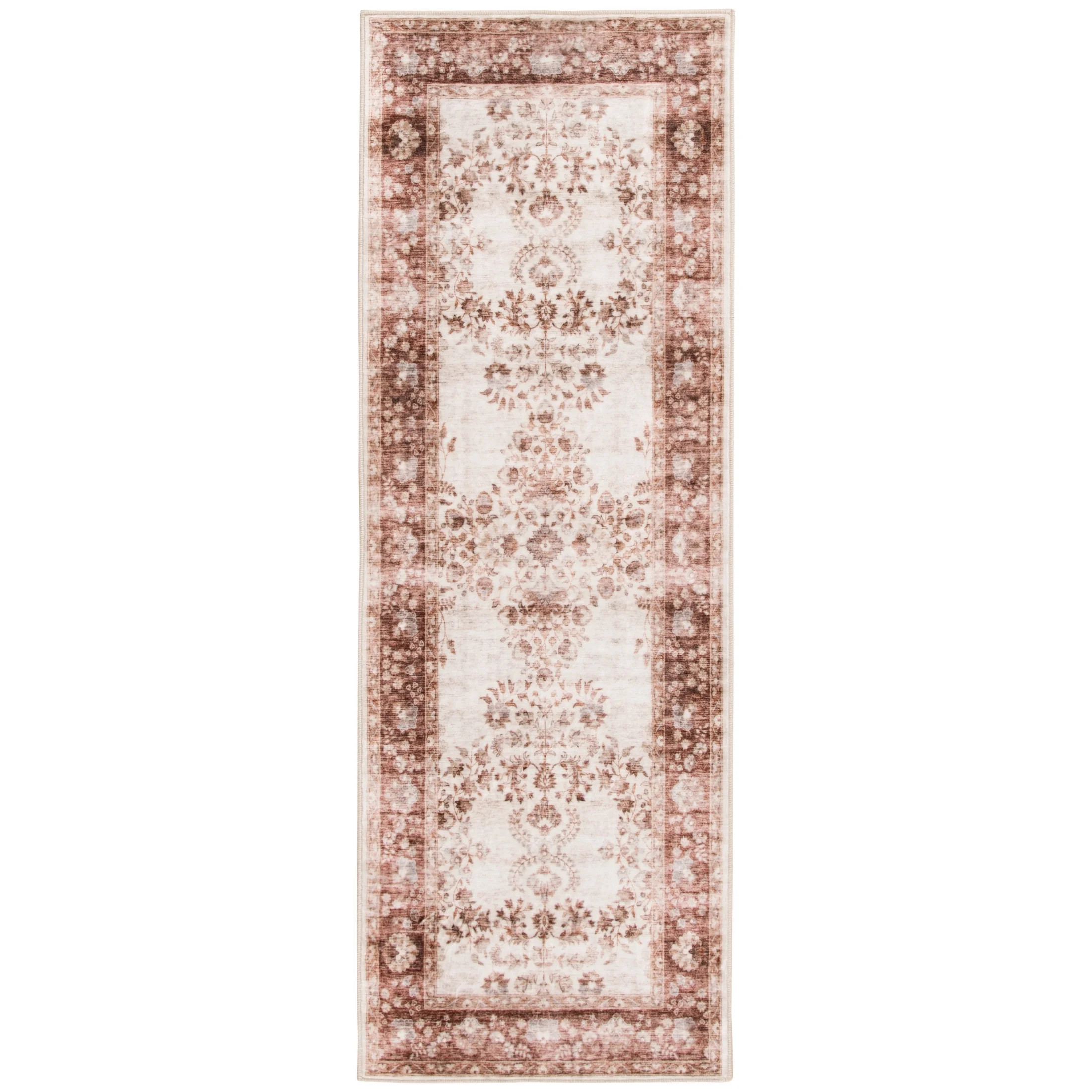 Home Décor Collection 19.7"x58" Washable Brown Persian Faux Fur Indoor Runner Rug - Walmart.com | Walmart (US)