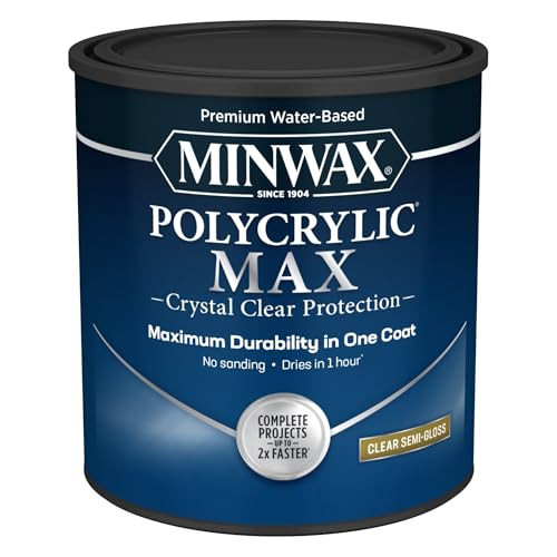 Minwax® Polycrylic® Max, Semi-Gloss, Clear, 1 Quart | Amazon (US)