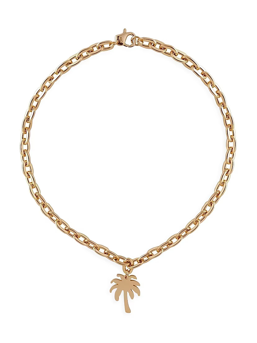 Palma 14K-Gold-Plated Palm Tree Pendant Necklace | Saks Fifth Avenue