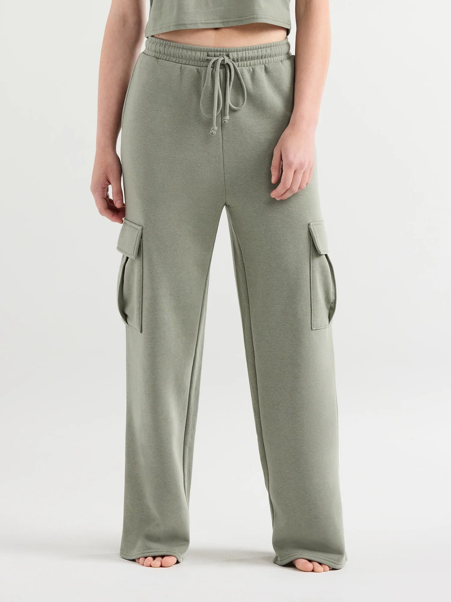 No Boundaries Women's Juniors Sleep Cargo Fleece Pants, 29" Inseam, Sizes XXS-3X | Walmart (US)
