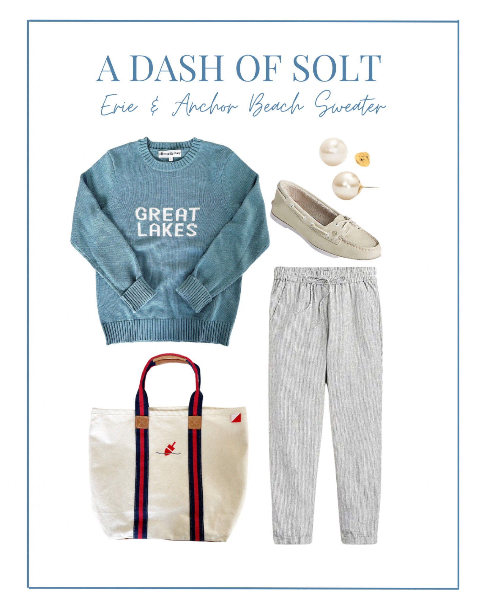 This gorgeous blue Great Lakes sweater from Ohio based Erie and Anchor is perfect for spring and beach days! 

Spring style, classic style, classic fashion, Ohio made, shop small, shop local, Erie and Anchor, beach style, preppy, preppy style, nautical 

#LTKunder100 #LTKstyletip #LTKSeasonal