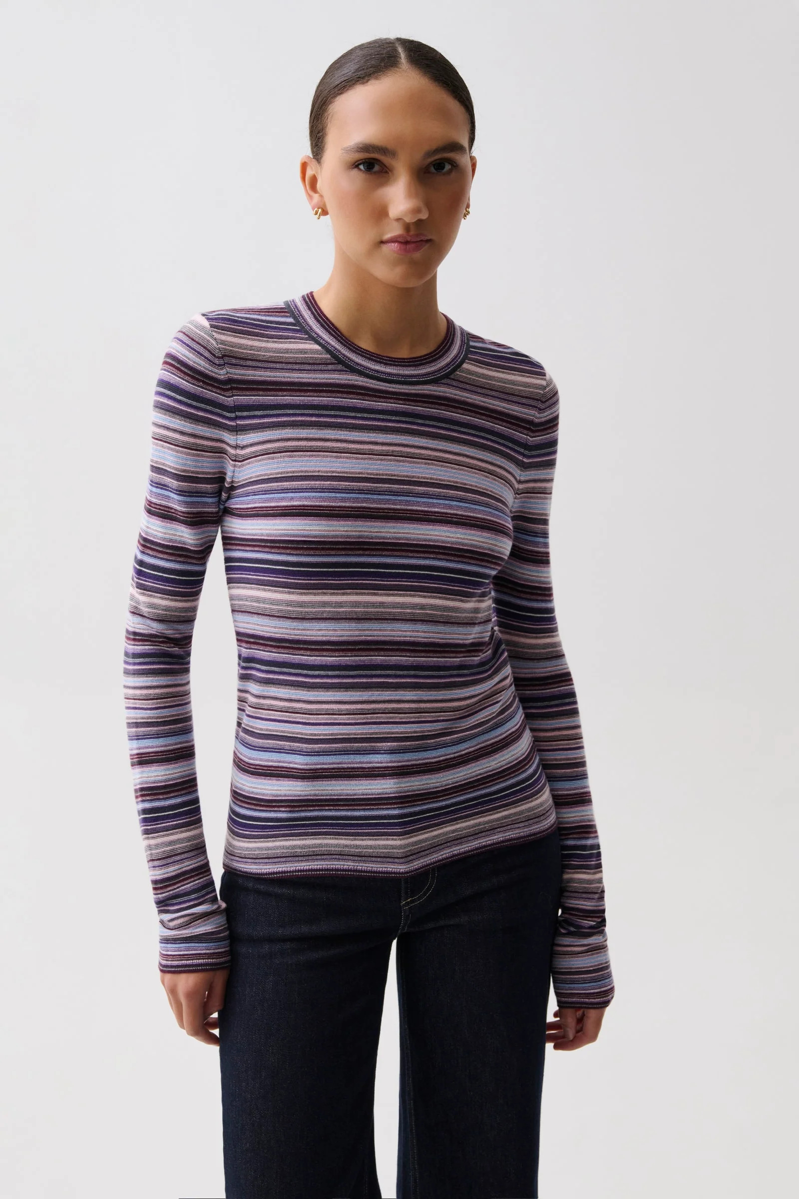 Madison Knit Long Sleeve - Lovina Stripe | Pistola Denim