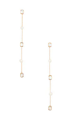 Ettika Drop Earrings in Pearls & Gems from Revolve.com | Revolve Clothing (Global)