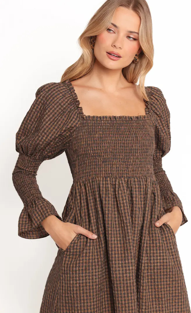 Cyrena Long Sleeve Fit & Flare Maxi Dress | Nordstrom