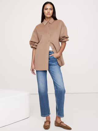 High-Rise Straight Ankle Jean | Banana Republic (US)