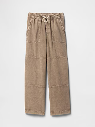 High Rise Wide-Leg Utility Pull-On Jeans | Gap Factory